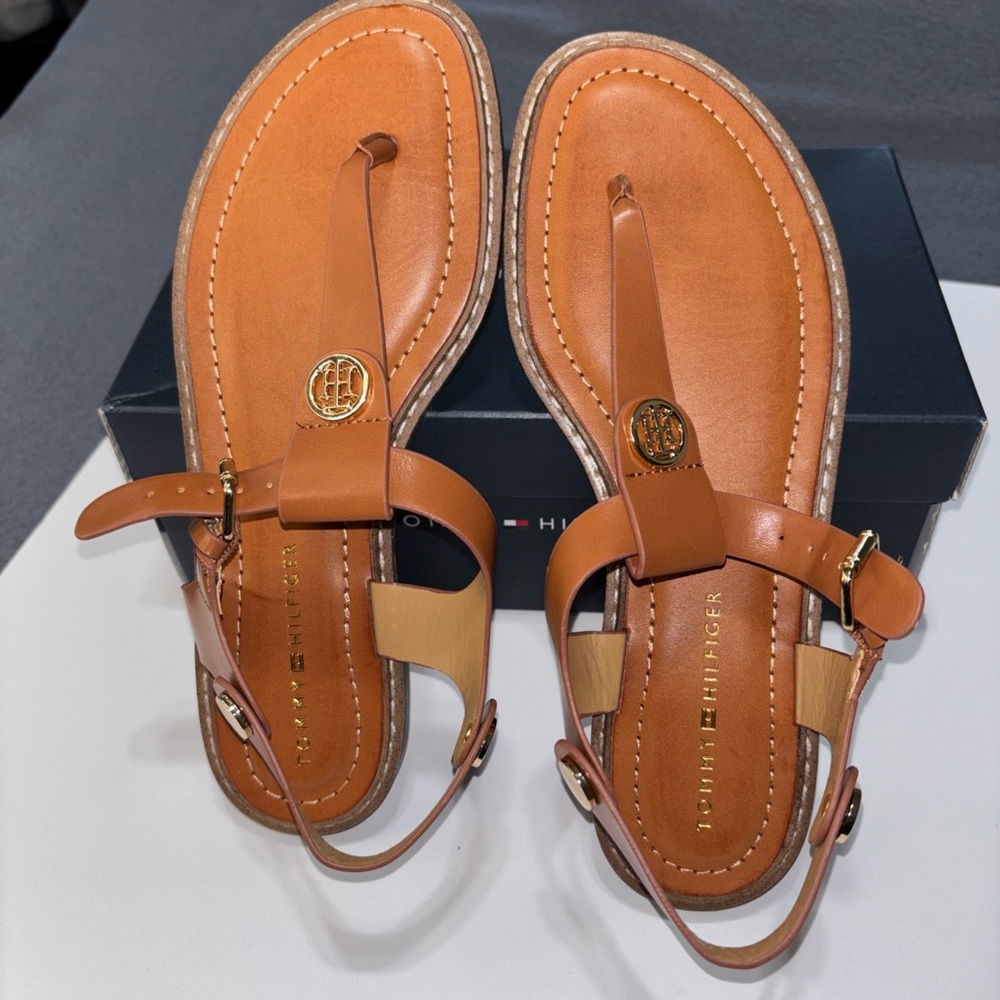 Tommy Hilfiger Women's Tan Sandals